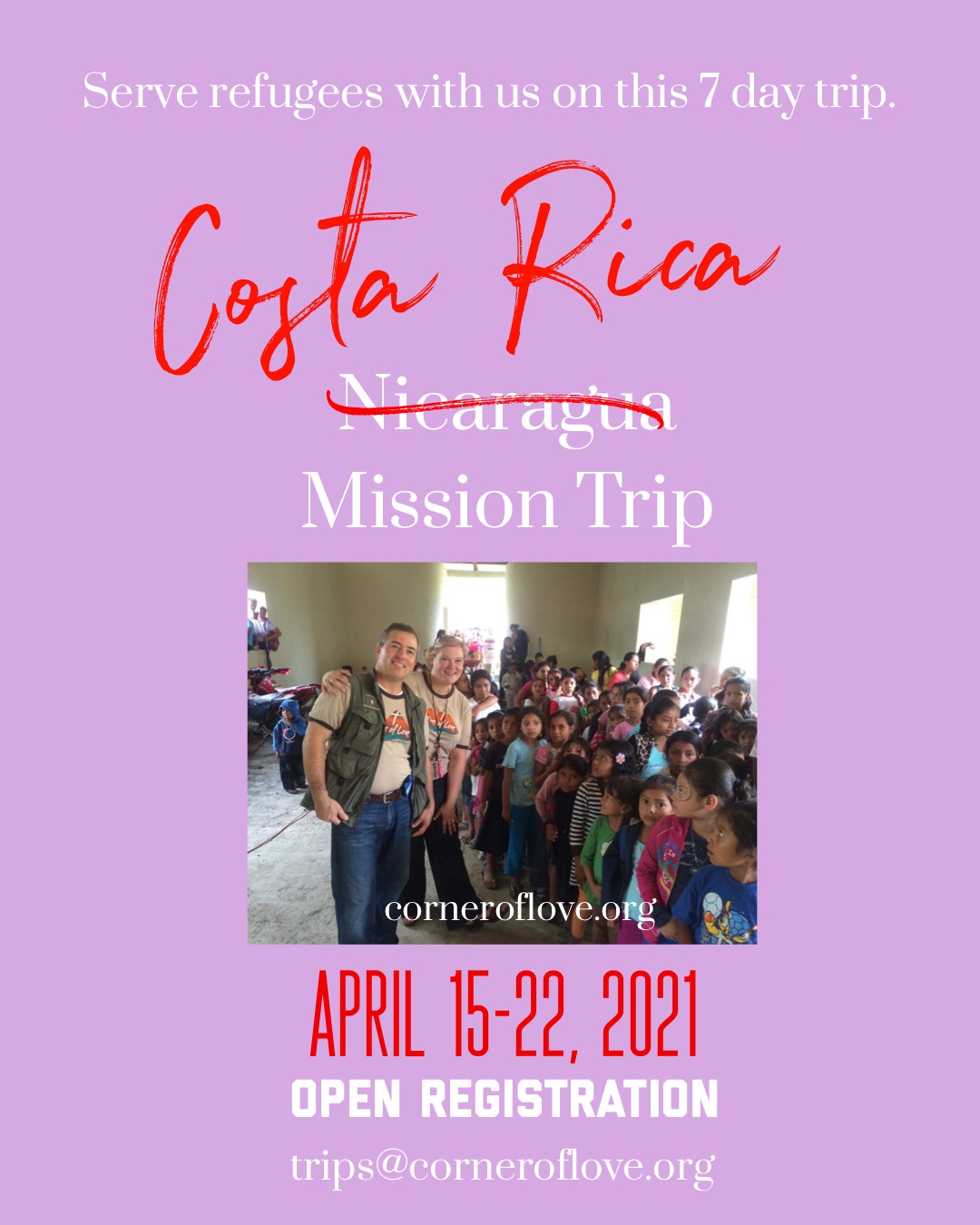 Mission Trip | April 15-22, 2021