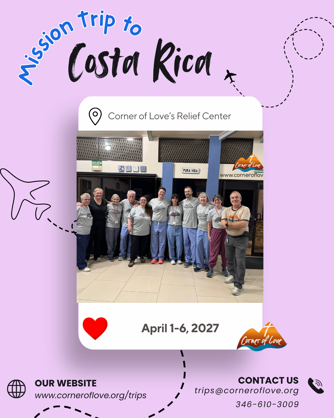 Mission Trip | April 1 – 6, 2027