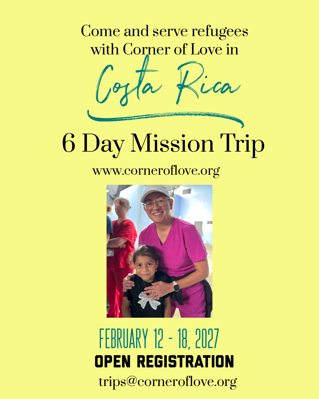 Mission Trip | February 12 – 18, 2027