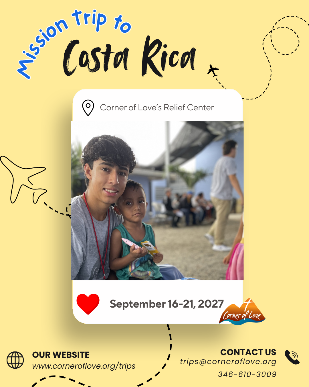 Mission Trip | September 16 – 21, 2027