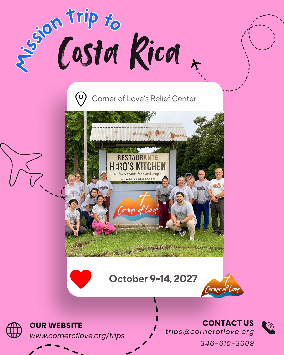 Mission Trip | October 9 – 14, 2027